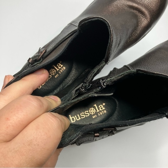 Bussola Dawson Drake boots copper metallic heeled boots size 39 - Picture 8 of 9